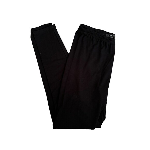 Eileen Fisher Black System Viscose Jersey Easy Pant Easy Ankle Length Size XS - Picture 3 of 6